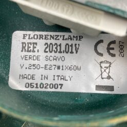 Kabinamas itališkas Florenz’ Lamp metalinis šviestuvas 38x38x13,5 cm