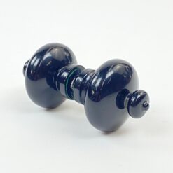 Dvipusė metalinė juodos spalvos durų rankena 11x5x5 cm