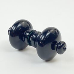 Dvipusė metalinė juodos spalvos durų rankena 11x5x5 cm