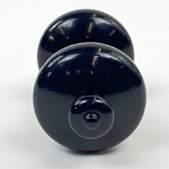 Dvipusė metalinė juodos spalvos durų rankena 11x5x5 cm