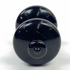 Dvipusė metalinė juodos spalvos durų rankena 11x5x5 cm