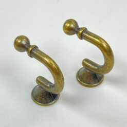 Miniatiūriniai žalvariniai kabliukai 2 vnt. komplektas 3×1,5×3 cm