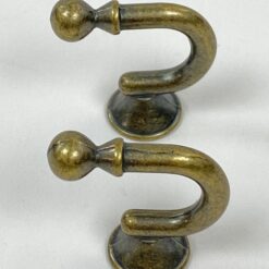 Miniatiūriniai žalvariniai kabliukai 2 vnt. komplektas 3×1,5×3 cm