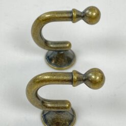 Miniatiūriniai žalvariniai kabliukai 2 vnt. komplektas 3×1,5×3 cm