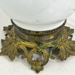 Stalinis keramikinis šviestuvas su žalvario detalėmis 23x36x66 cm