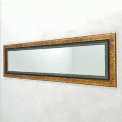 Siauras horizontalus veidrodis mediniame rėme 3×174,5×53 cm