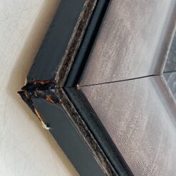 Siauras vertikalus veidrodis mediniame rėme 3×50,5×180,5 cm