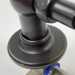 Bronzinė “Graff” termostatinė sieninė dušo sistema su vonios snapeliu ir dušo galvute 27×20,5×48 cm