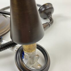 Bronzinė “Graff” termostatinė sieninė dušo sistema su vonios snapeliu ir dušo galvute 27×20,5×48 cm