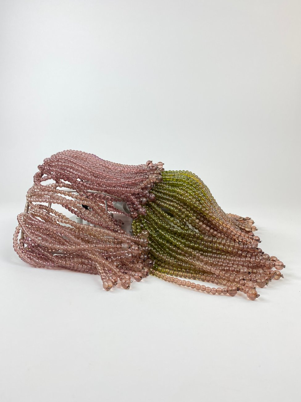 CY0387-sieniniai-sviestuvai-4 Sieniniai šviestuvai iš stiklo karoliukų 2 vnt. komplektas 15x31x35 cm