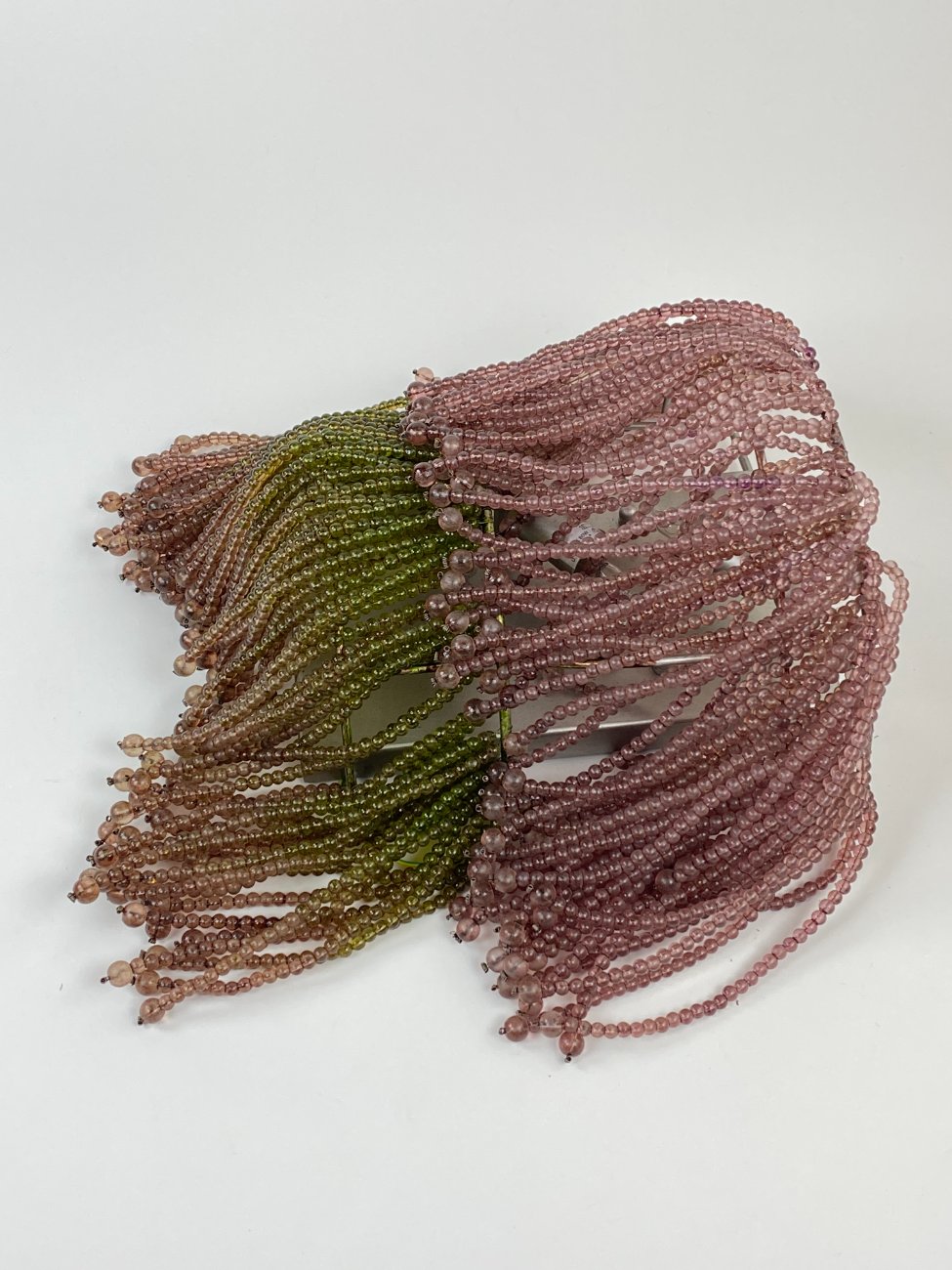 CY0387-sieniniai-sviestuvai-5 Sieniniai šviestuvai iš stiklo karoliukų 2 vnt. komplektas 15x31x35 cm