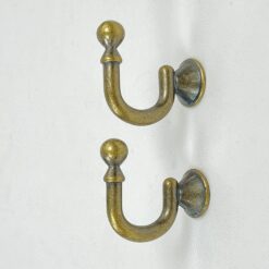 Miniatiūriniai žalvariniai kabliukai 2 vnt. komplektas 3×1,5×3 cm