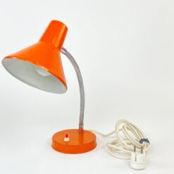 Reguliuojamas metalinis stalinis oranžinės spalvos šviestuvas 31x17x38 cm