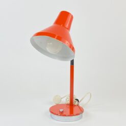 Reguliuojamas metalinis stalinis oranžinės spalvos šviestuvas 27x17x42 cm