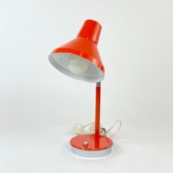 Reguliuojamas metalinis stalinis oranžinės spalvos šviestuvas 27x17x42 cm