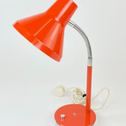 Reguliuojamas metalinis stalinis oranžinės spalvos šviestuvas 27x17x42 cm