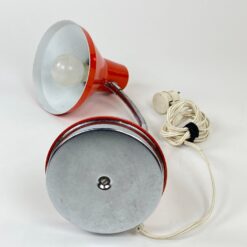 Reguliuojamas metalinis stalinis oranžinės spalvos šviestuvas 27x17x42 cm