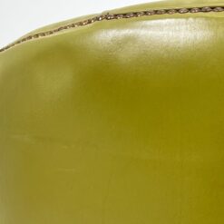 Žalios odos, chesterfield stiliaus fotelis 85x80x92 cm, 45 cm