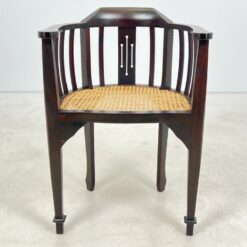 Raudonmedžio krėsliukas su ratanu 49x54x76 cm, 46 cm