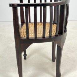 Raudonmedžio krėsliukas su ratanu 49x54x76 cm, 46 cm