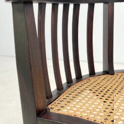 Raudonmedžio krėsliukas su ratanu 49x54x76 cm, 46 cm