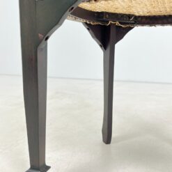 Raudonmedžio krėsliukas su ratanu 49x54x76 cm, 46 cm