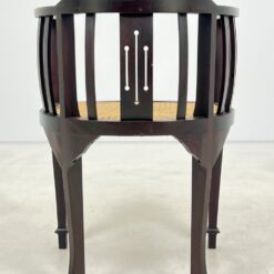 Raudonmedžio krėsliukas su ratanu 49x54x76 cm, 46 cm