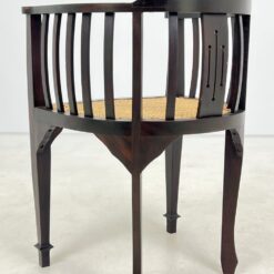 Raudonmedžio krėsliukas su ratanu 49x54x76 cm, 46 cm