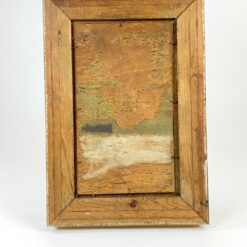 Ant medžio guašu tapytas portretas “Vyras su pypke” 4,5×31,5×45 cm