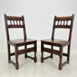 Senovinės ąžuolinės kėdės 2 vnt. komplektas 46x47x94 cm, 45 cm