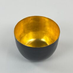 Tradicinis Mianmaro dubenėlis aukso spalvos vidine dalimi 10x10x7 cm