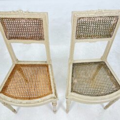 Medinės rokoko stiliaus kėdutės su ratanu 2 vnt. kompl. 39x45x88 cm, 45 cm