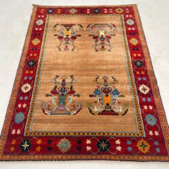 Vilnonis rankų darbo kilimas "Kashkuli" 200x142x0,7 cm