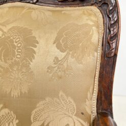 Barokinio stiliaus ąžuolo krėslas su šviesiu gobelenu 57x65x95,5 cm, 48 cm