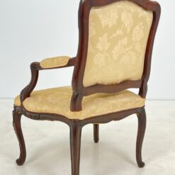 Barokinio stiliaus ąžuolo krėslas su šviesiu gobelenu 57x65x95,5 cm, 48 cm