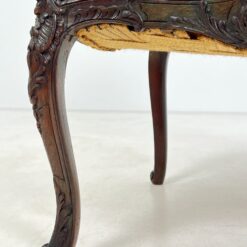 Barokinio stiliaus ąžuolo krėslas su šviesiu gobelenu 57x65x95,5 cm, 48 cm