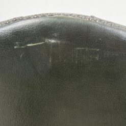 Raudonmedžio darbo krėslas su oda 68x68x95 cm, 46 cm