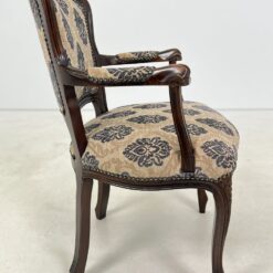 Medinio rėmo krėslas su gobelenu 59x61x84 cm, 46 cm