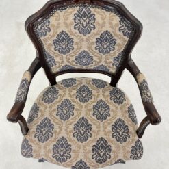 Medinio rėmo krėslas su gobelenu 59x61x84 cm, 46 cm