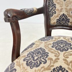 Medinio rėmo krėslas su gobelenu 59x61x84 cm, 46 cm