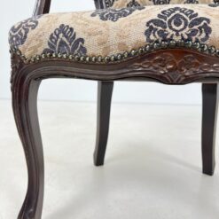 Medinio rėmo krėslas su gobelenu 59x61x84 cm, 46 cm