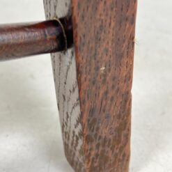 Ąžuolinis krėslas pinta šiaudine sėdimąja dalimi 52×65,5×98,5 cm, 46 cm