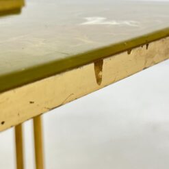 Žalvario lizdiniai staliukai su onikso imitacija 3 vnt. kompl. 31x60x46 cm