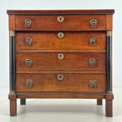 Biedermeier stiliaus ąžuolinė keturių stalčių komoda 51,5x95,5x95 cm