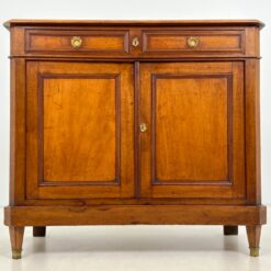 Riešutmedžio dviejų stalčių ir dviejų durų komoda 52,5×122,5×108,5 cm