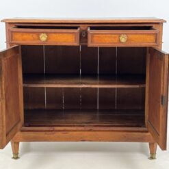 Riešutmedžio dviejų stalčių ir dviejų durų komoda 52,5×122,5×108,5 cm