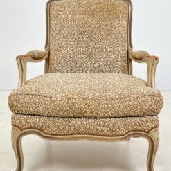 Klasikinis sendinto medinio rėmo krėslas su gobelenu 79x75x101 cm, 47 cm