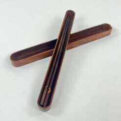 Medinės inkrustuotos valgymo lazdelės su dėžute 3x27x2 cm