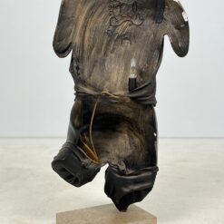 Christian Defays moters torso skulptūra su apšvietimu 29x49x89 cm