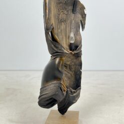 Christian Defays moters torso skulptūra su apšvietimu 29x49x89 cm